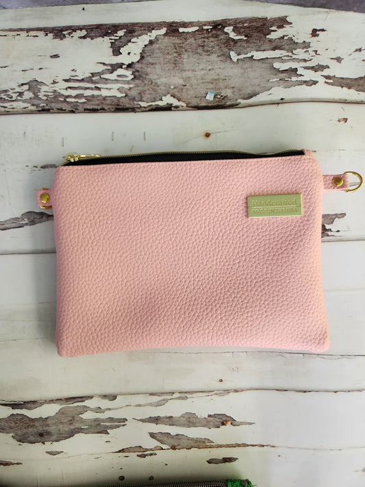 Soft Pink Leather Essential Crossbody